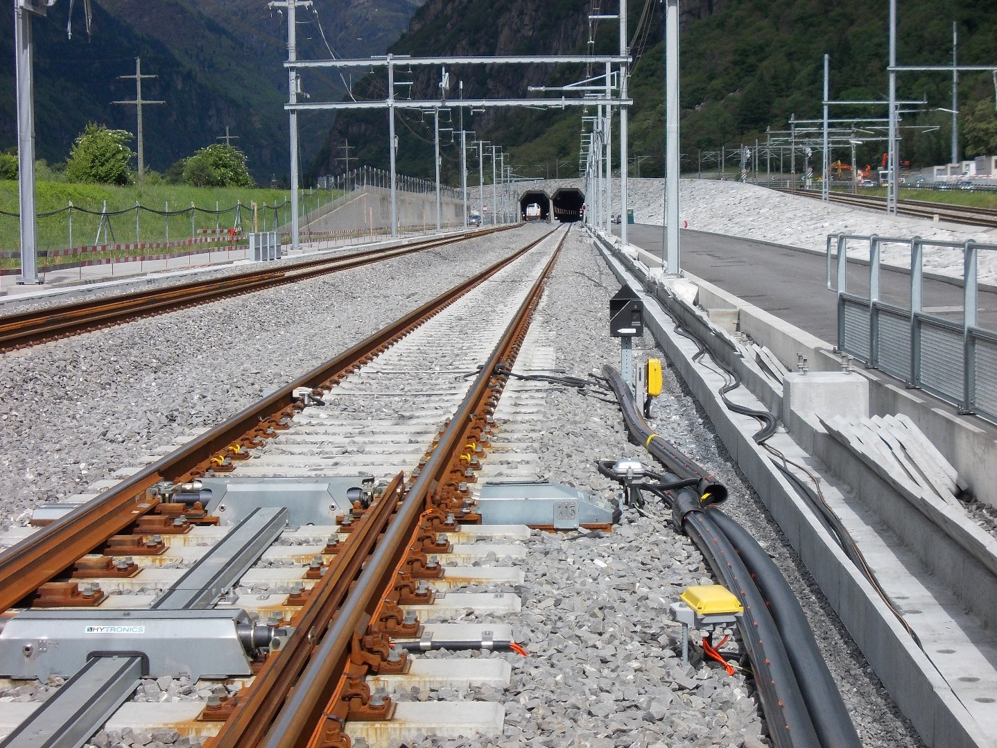Weichenheizung am Gotthardtunnel